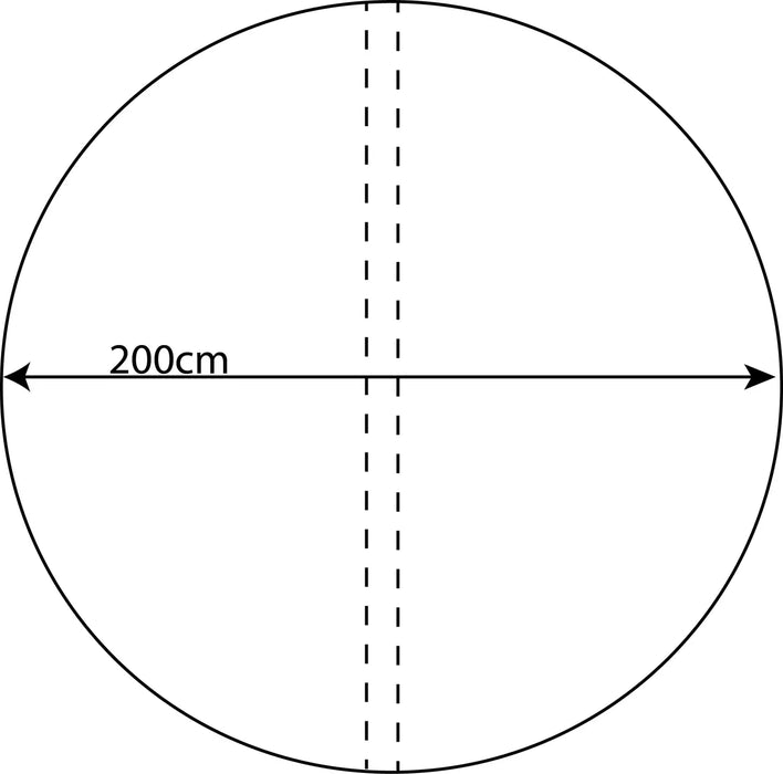 Ritning spalock 200cm