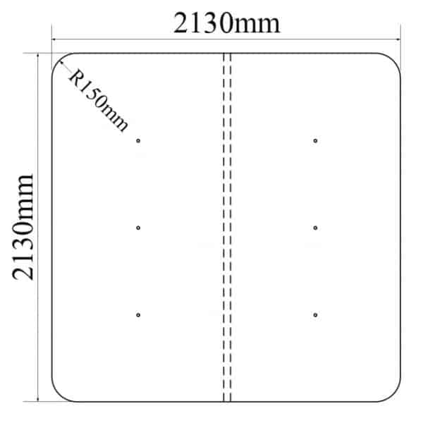 radie 15cm